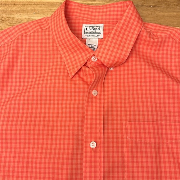 LL BEAN ⭐️traditional fit cotton button down shirts - Picture 5 of 7